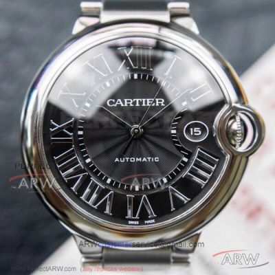 V6 Factory Ballon Bleu De Cartier V5 Upgrade Black Face 42mm Automatic Watch